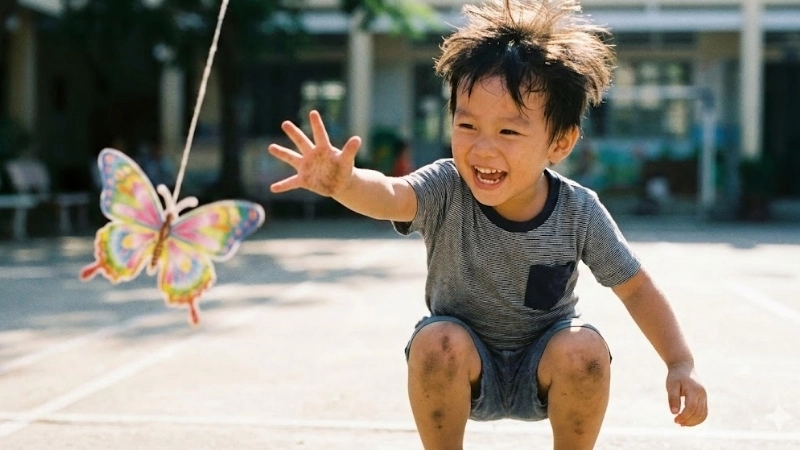 Hướng dẫn chi tiết luật chơi bắt bướm cho trẻ mầm non