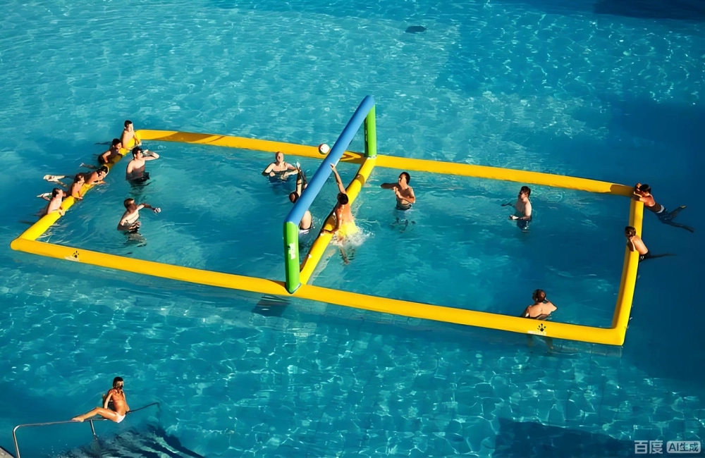 Đội nữ mặc áo crop-top năng động đang đón bóng trong trò chơi bóng chuyền bóng bay nước ngoài trời