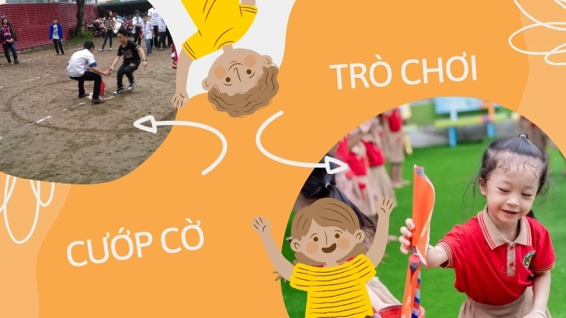 Hình ảnh trò chơi cướp cờ dân gian tái hiện nét đẹp văn hóa truyền thống