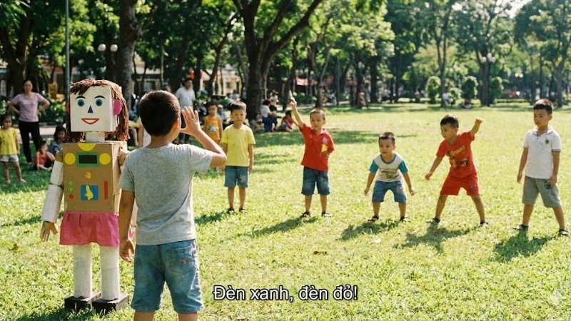 Giữ gìn văn hóa qua trò chơi dân gian đèn xanh đèn đỏ