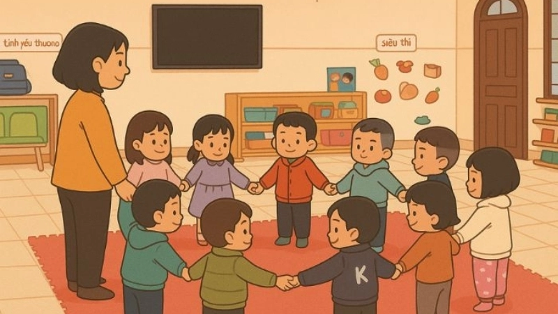 Nghe và hát theo bài hát dung dăng dung dẻ vui nhộn mỗi sáng