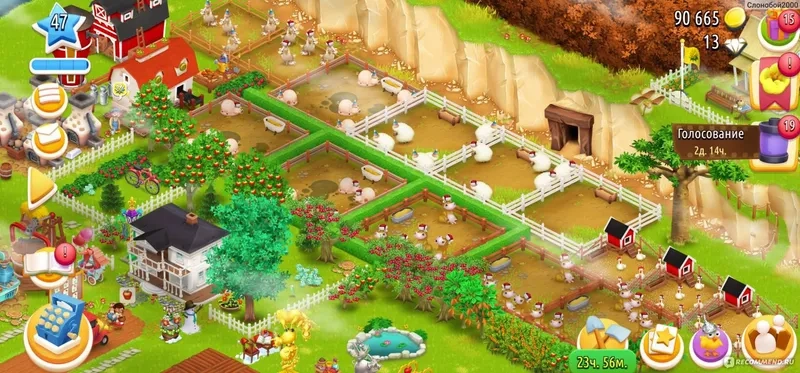 Hay Day kinh nghiệm chơi không nạp tiền vẫn mạnh