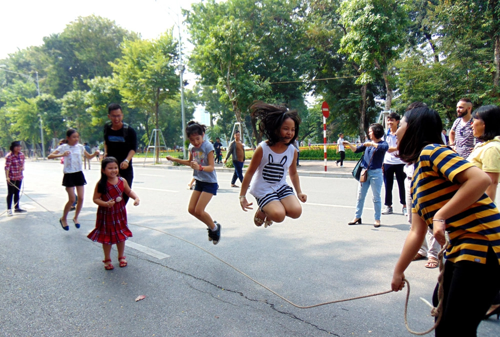 Trò chơi vận động nhảy dây giúp tăng thể lực