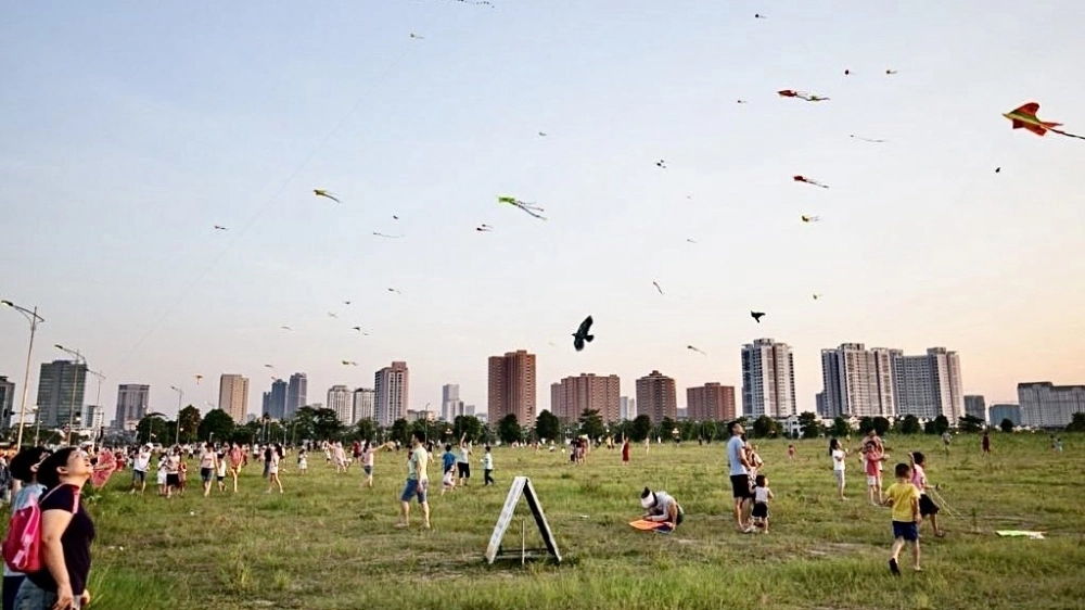 Hình nền thả diều mang cảm giác bình yên thư thái