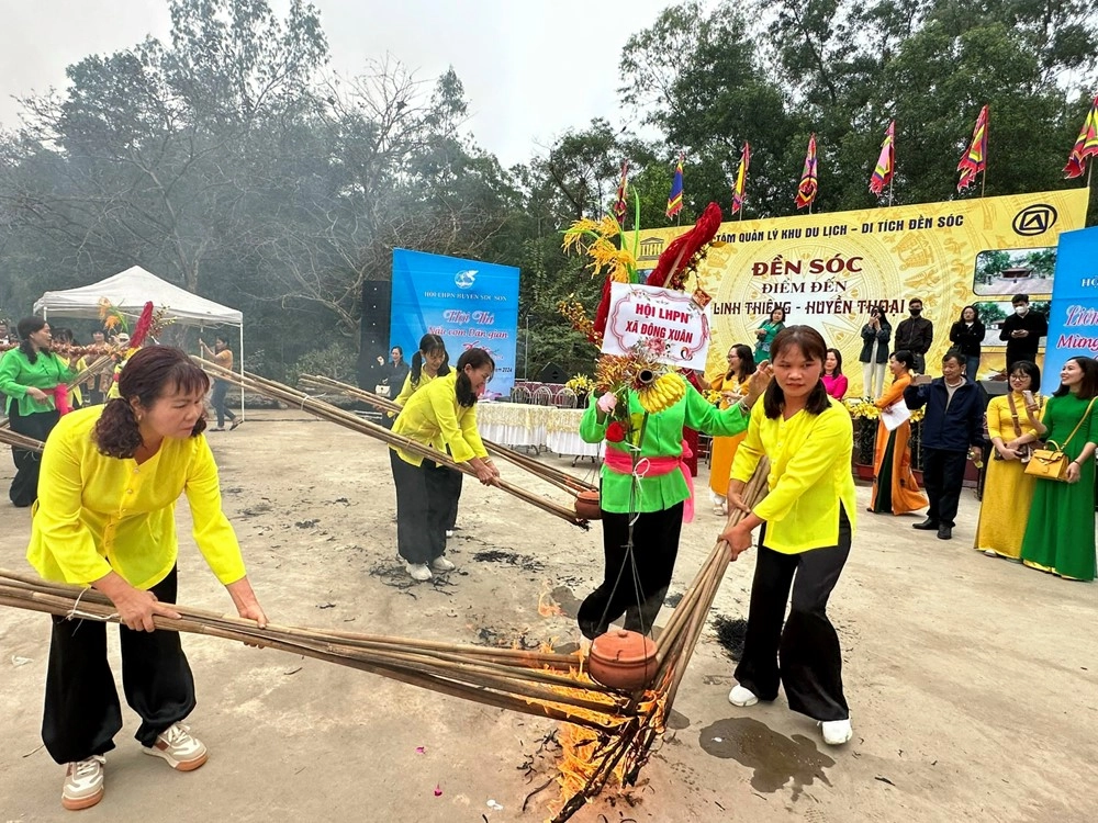 Hình ảnh thổi cơm thi ghi dấu khoảnh khắc thi tài sôi động