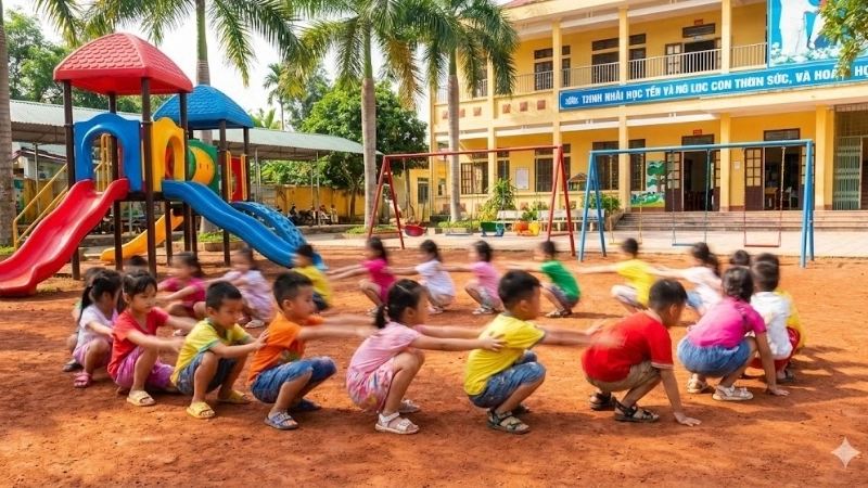 Niềm vui bất tận với trò chơi sâu đo vận động ngoài trời