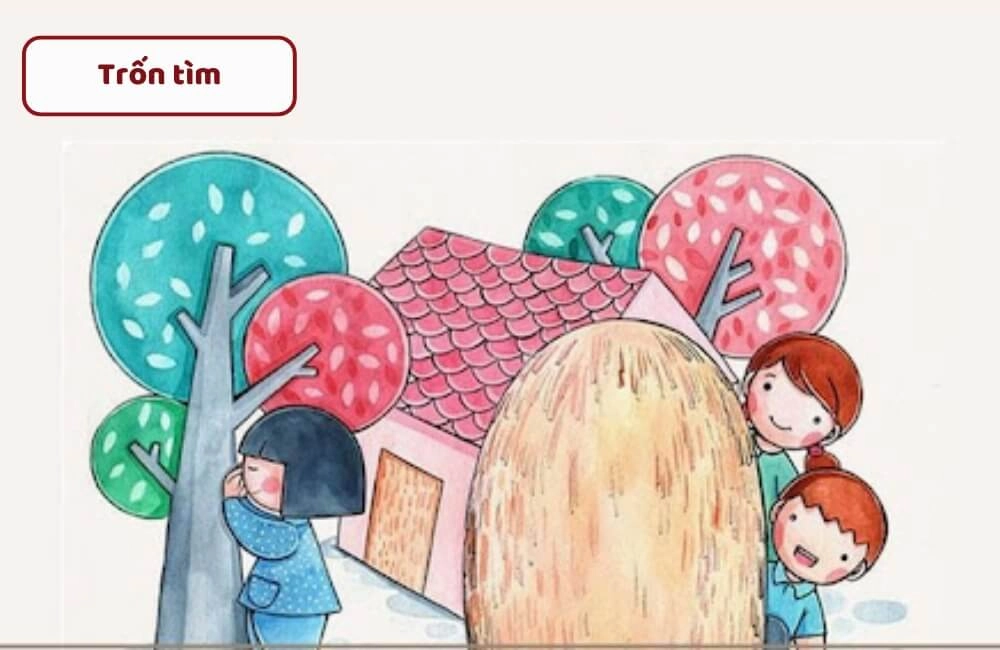 Trò chơi trốn tìm gắn liền ký ức sân làng