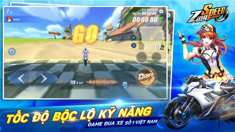 Rèn luyện Zing Speed Mobile kỹ năng lái xe chuẩn xác