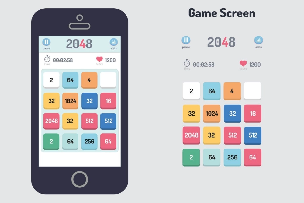 Minh họa thuật toán game 2048 ai tự động chơi