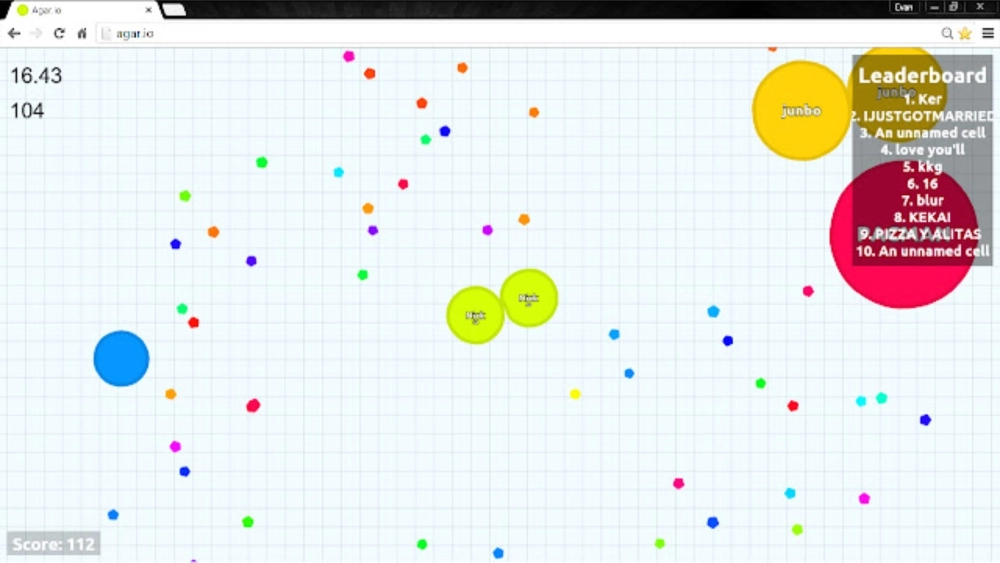 Kỹ thuật tách tế bào nhanh để tiêu diệt đối thủ trong Agar.io