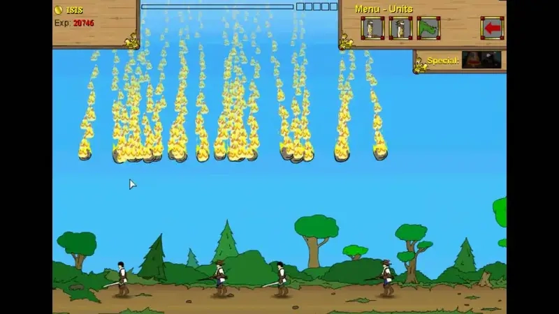 Age of War đơn vị quân mạnh nhất khi ra trận