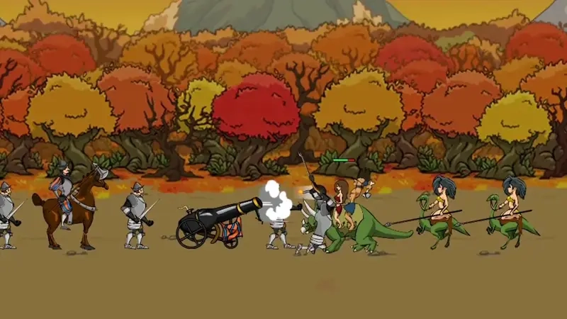 Age of War Online chiến thuật đánh trận sinh động