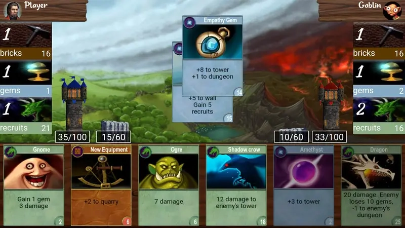  Lối chơi Arcomage cân bằng tài nguyên