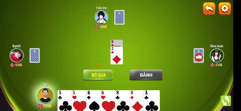 Kinh nghiệm chơi bài Câu Cá 4 người chơi