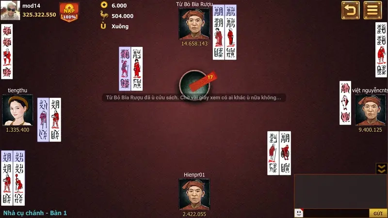 Cách tính điểm trong bài chắn minh họa rõ ràng