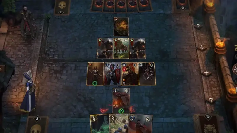 Bàn đấu chiến thuật trong game Gwent Witcher