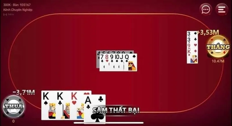 Đấu bài sâm lốc ZingPlay kịch tính