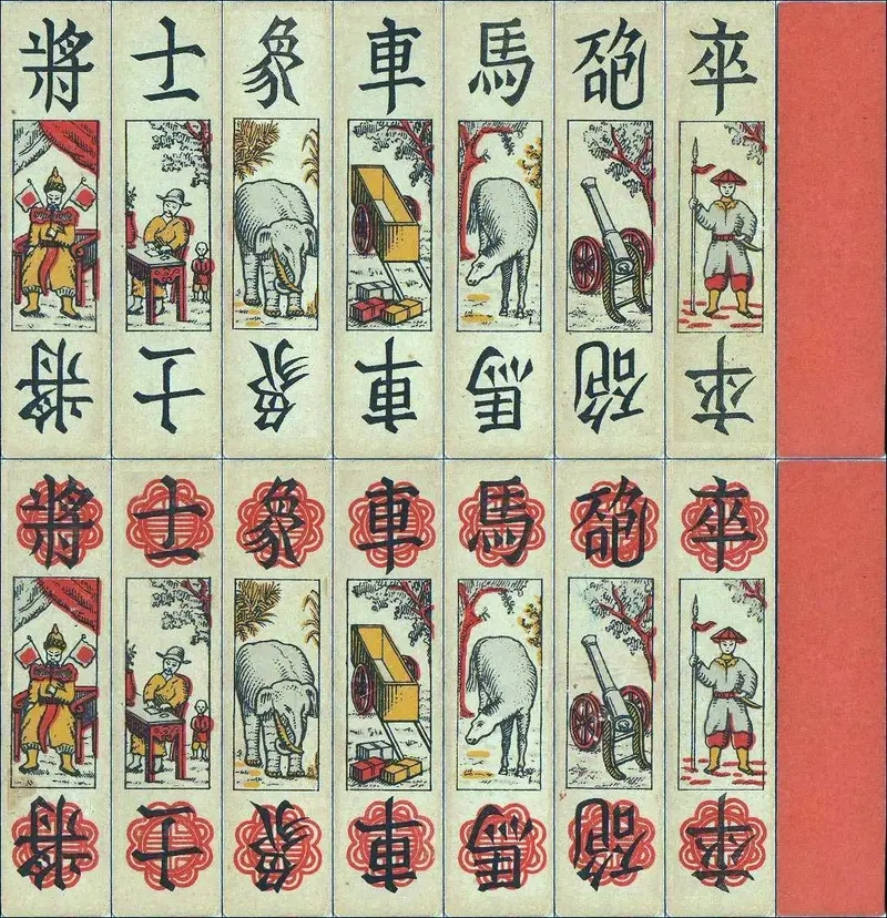 Minh họa đánh bài Tam Cúc 2 người phổ biến