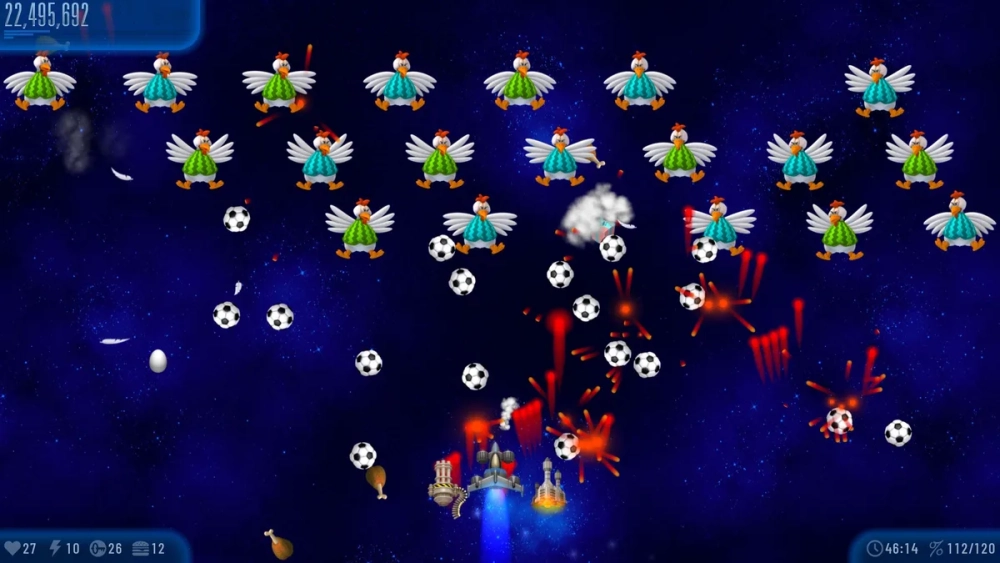 Hiệu ứng đạn laser cực đẹp trong bắn gà vũ trụ bản poki