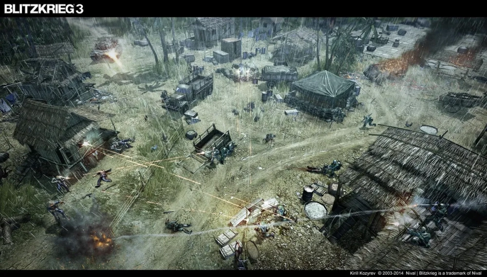 Phối hợp binh chủng là mẹo chiếm đóng căn cứ điểm trong blitzkrieg