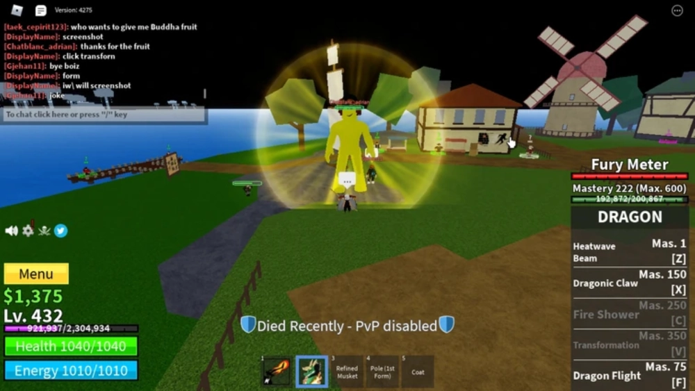 Vị trí npc bán haki màu blox fruit huyền thoại tại sea 2