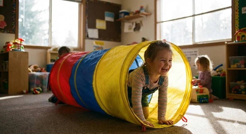 Gợi ý bò qua đường hầm mầm non phù hợp từng độ tuổi