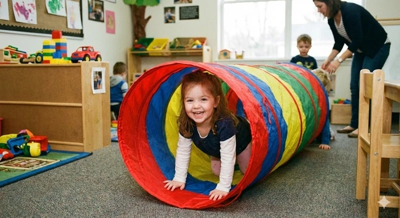 Bật mí mẹo chơi bò qua đường hầm giúp trẻ tự tin hơn