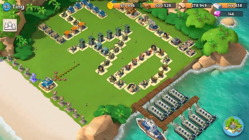 Chinh phục mọi hòn đảo trên boom beach android