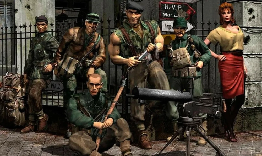 Hình ảnh nhân vật green beret commandos 2 khi đang thực hiện nhiệm vụ