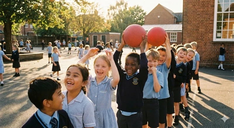 Tìm hiểu ý nghĩa trò chơi chuyền bóng qua đầu với sự phát triển của trẻ