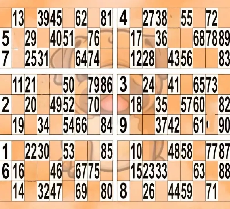 Bàn chơi cờ Loto truyền thống mang đậm nét xưa Việt