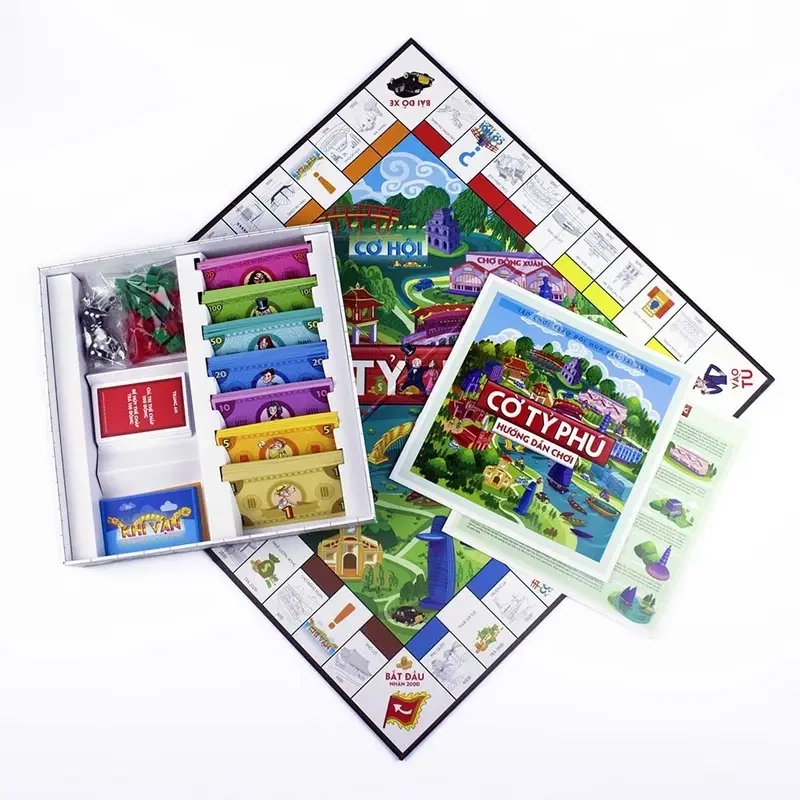 Thiết kế cổ điển của cờ Tỷ Phú kinh điển quen thuộc