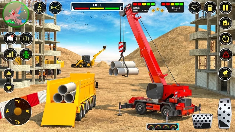 Học mẹo lái và xây dựng nhờ hướng dẫn cách chơi construction simulator 3