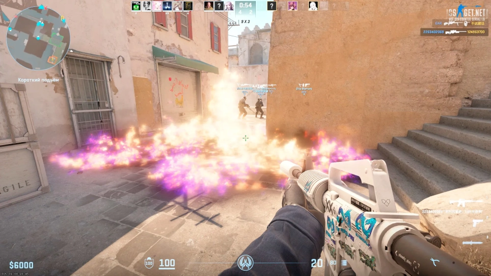 Ảnh skin AK-47 đắt nhất CS2 Case Hardened mẫu 661 Blue Gem