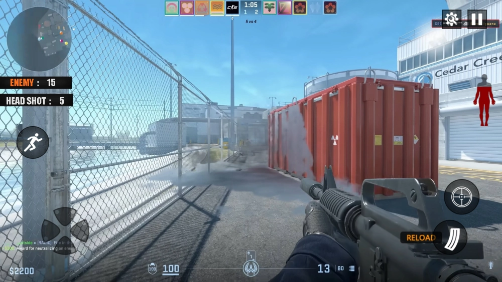 Vẻ đẹp tối giản của Ảnh skin M4A1-S Printstream CS2 với hiệu ứng đổi màu theo ánh sáng