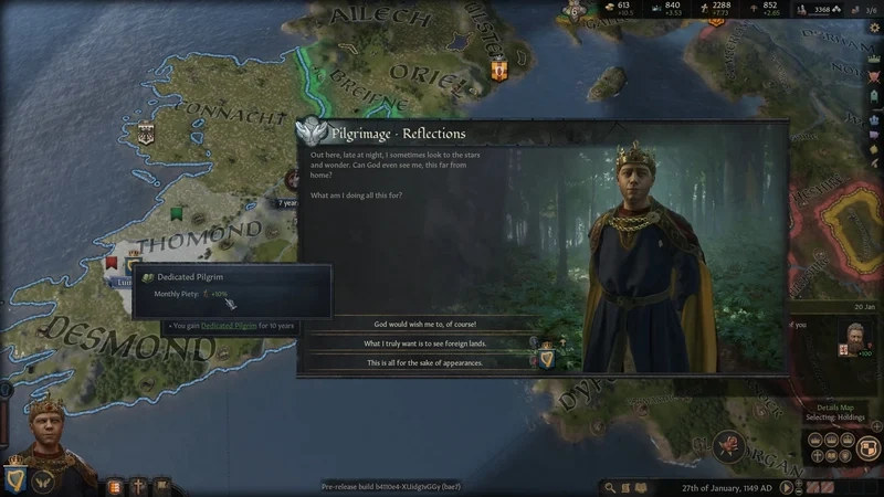 Khoảnh khắc lịch sử crusader kings iii ảnh trong game