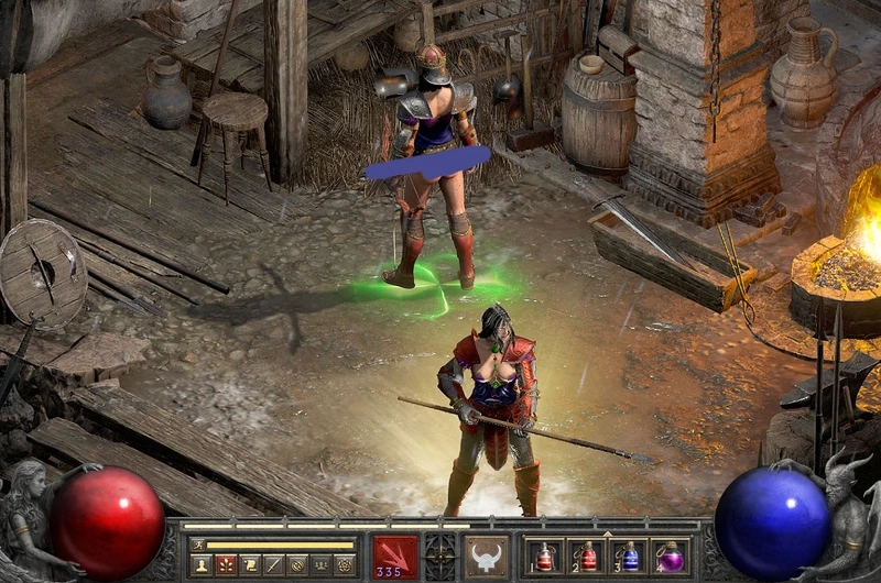 Cơn thịnh nộ chiến trường Diablo II Barbarian