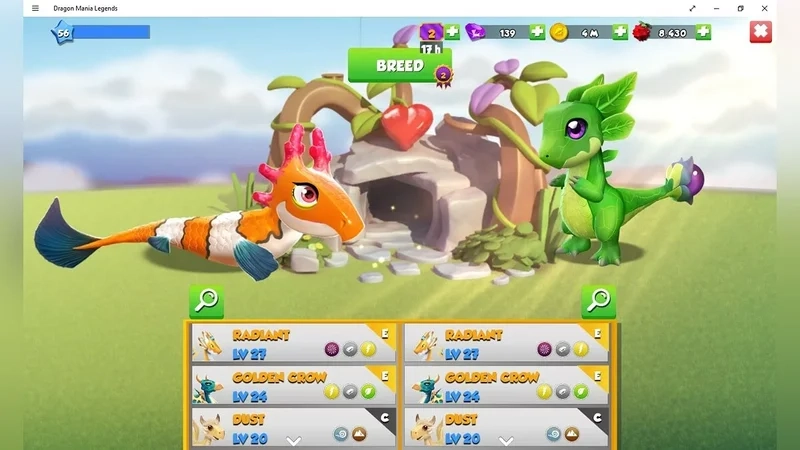 Hướng dẫn chơi Dragon Mania Legends chi tiết cho người mới