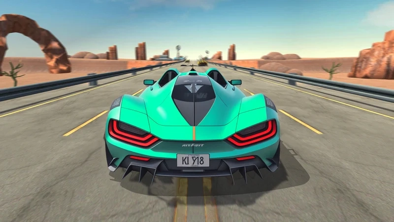 Cảm giác đua thật với extreme car driving racing 3d