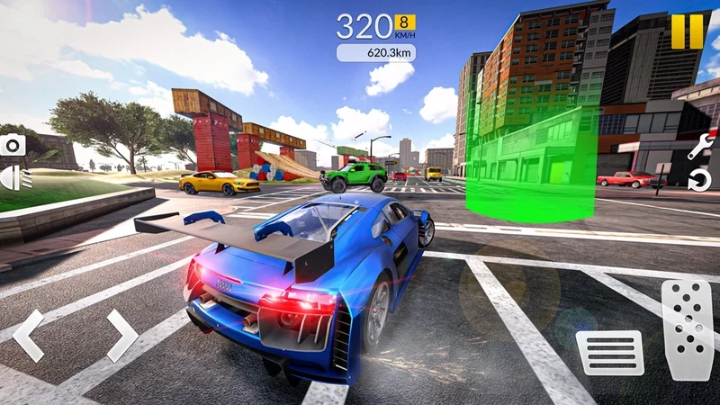 Thử thách tốc độ cao cùng extreme car driving racing