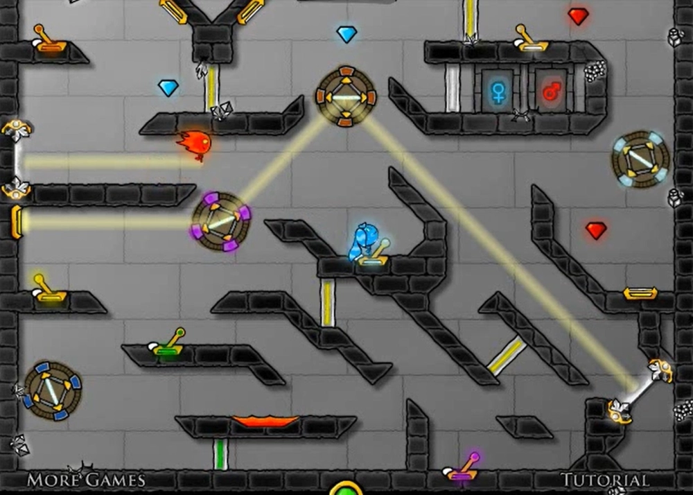 Màn chơi phối hợp đẩy thùng gỗ qua vực thẳm