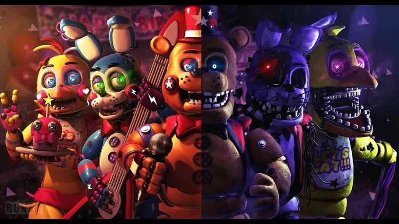 Game At Freddy 2 có nhiều quái vật