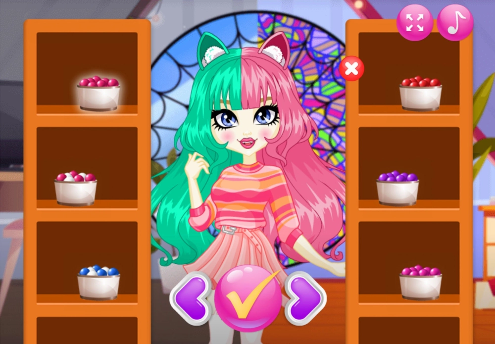 Tạo kiểu tóc cực chất trong game Y8 con gái làm tóc online