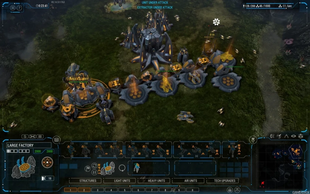 Giao diện Grey Goo gameplay tối ưu cho máy cấu hình trung bình