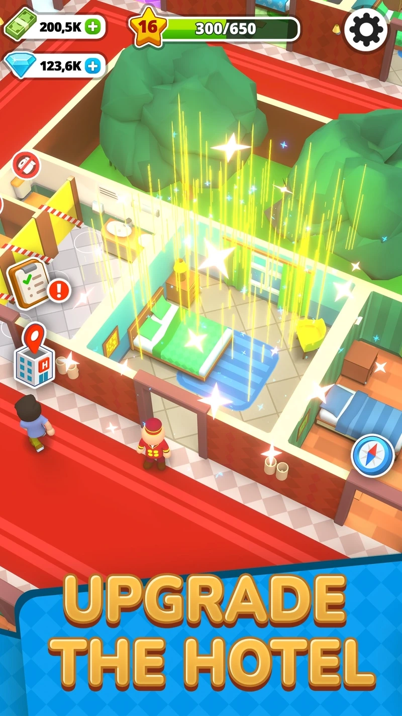 Nâng cấp nhanh với hotel empire tycoon blue crystal