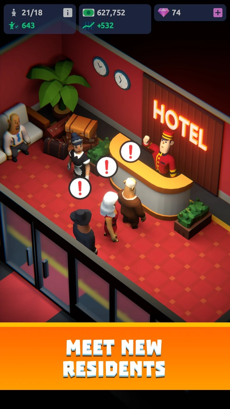 Đạt cấp cao nhất hotel empire tycoon max