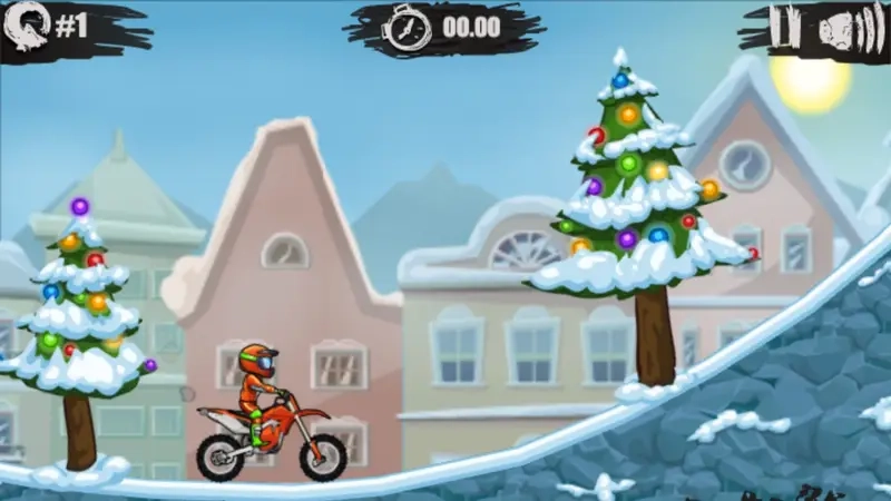 Moto X3M Winter cấp độ khó nhất đầy thử thách