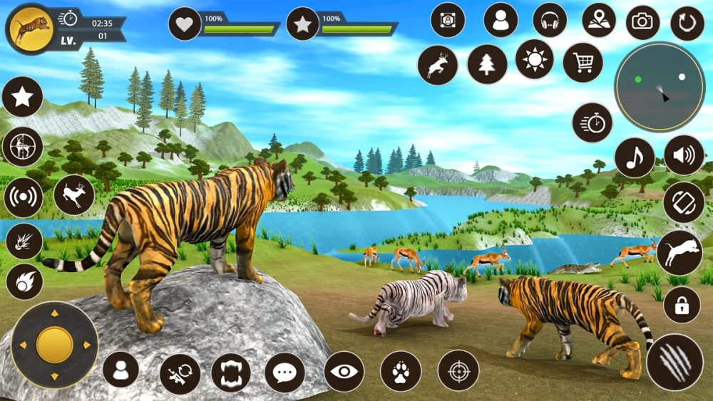 Game con hổ săn mồi kịch tính đến từng giây phút