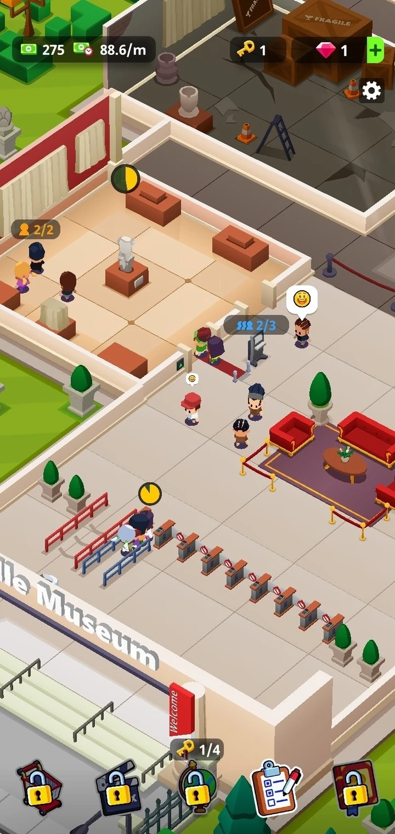 Chuẩn bị trước khi trải nghiệm Idle Museum