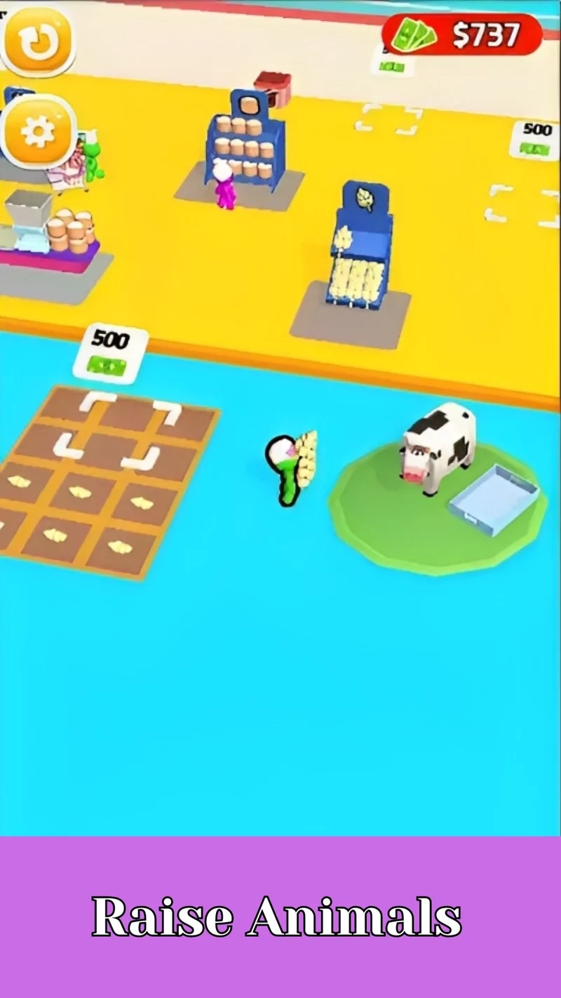 Luật chơi cốt lõi của đế chế Idle Supermarket Tycoon